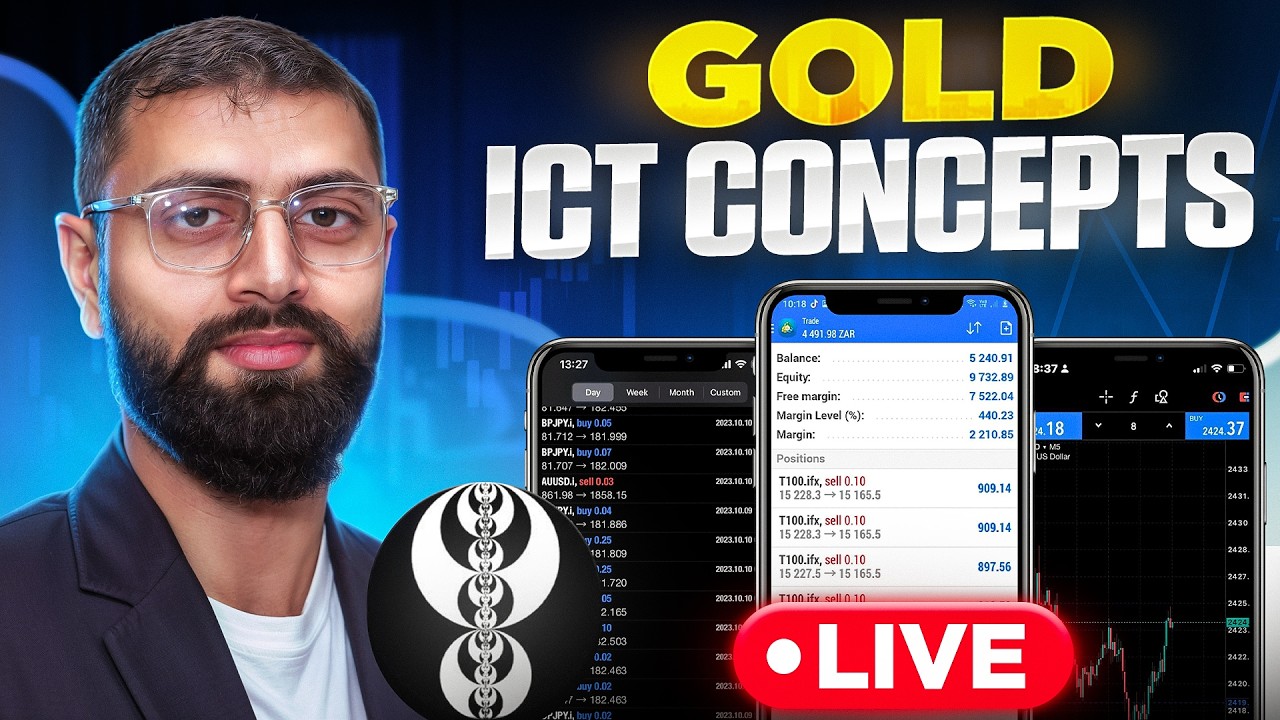 ICT Trading Live Session – Catching Real-Time Liquidity Grabs & Smart Money Moves Day 75
