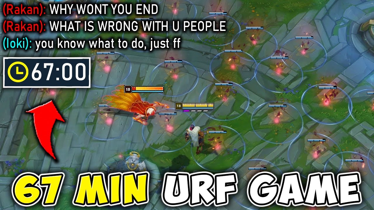 THE WORLD'S LONGEST URF GAME MAKES THE ENEMY RAGE (WE DIDN'T LET THEM END)