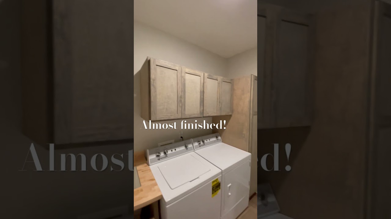Laundry room remodel | DIY utility sink cabinet