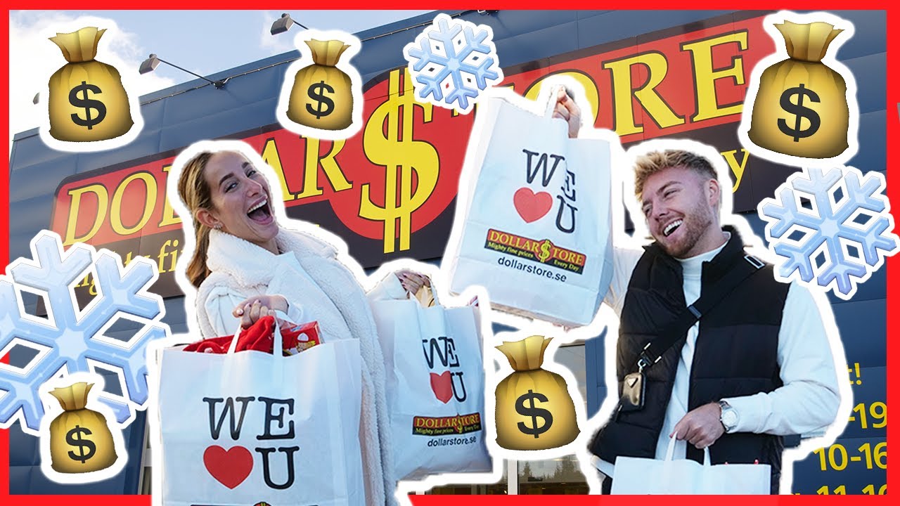 JULKLAPPSTIPS UNDER 100KR PÅ DOLLARSTORE!!! - VLOGMAS #3 🎅🏼