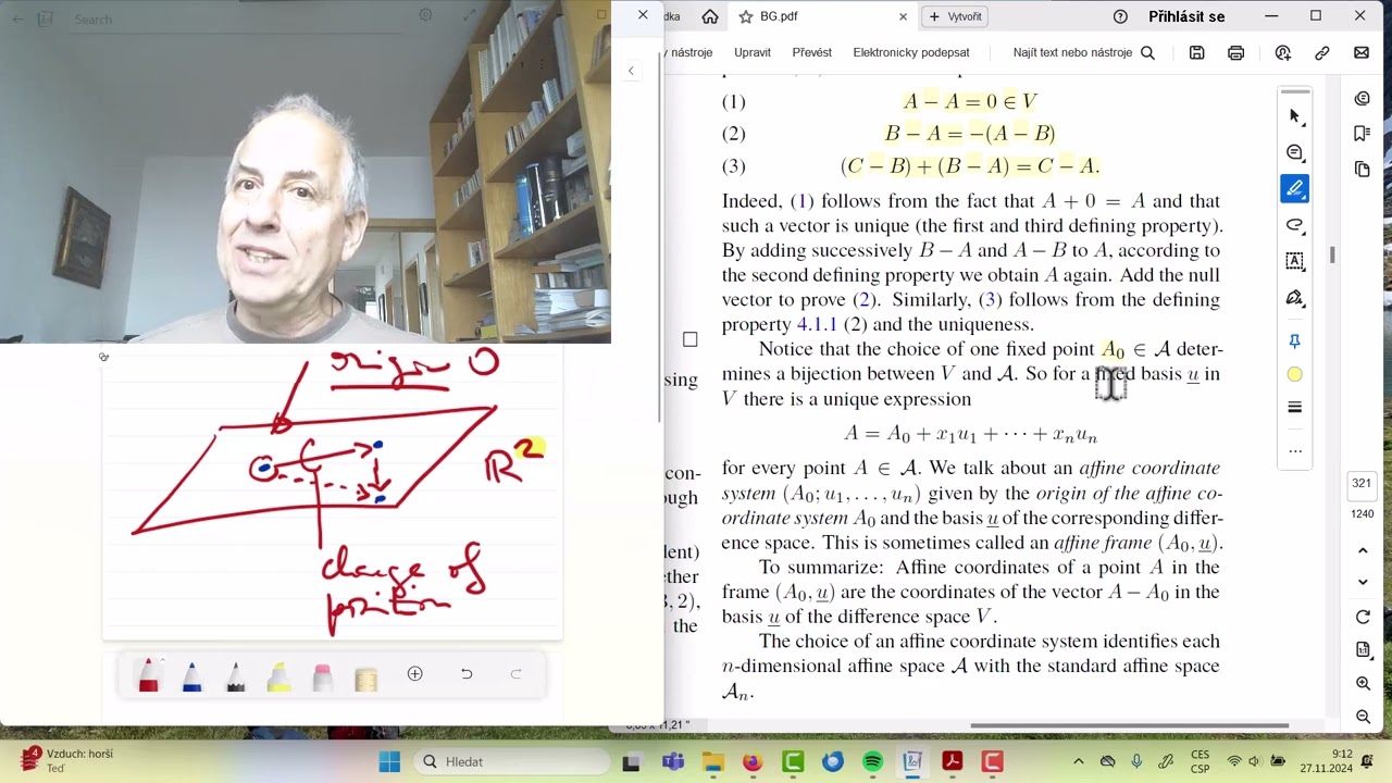 D28 Elements of geometry: Affine spaces