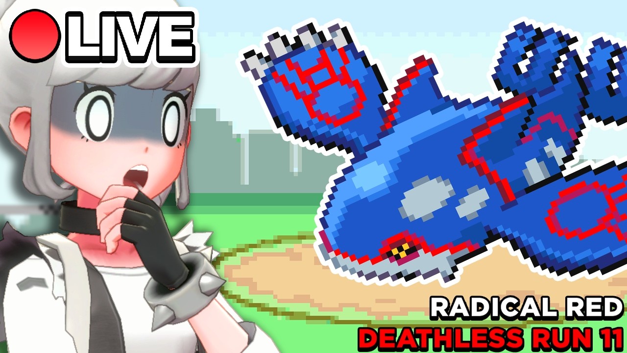 🔴LIVE DEATHLESS GIOVANNI 💦 POKEMON RADICAL RED NUZLOCKE💦 !GIFTIES
