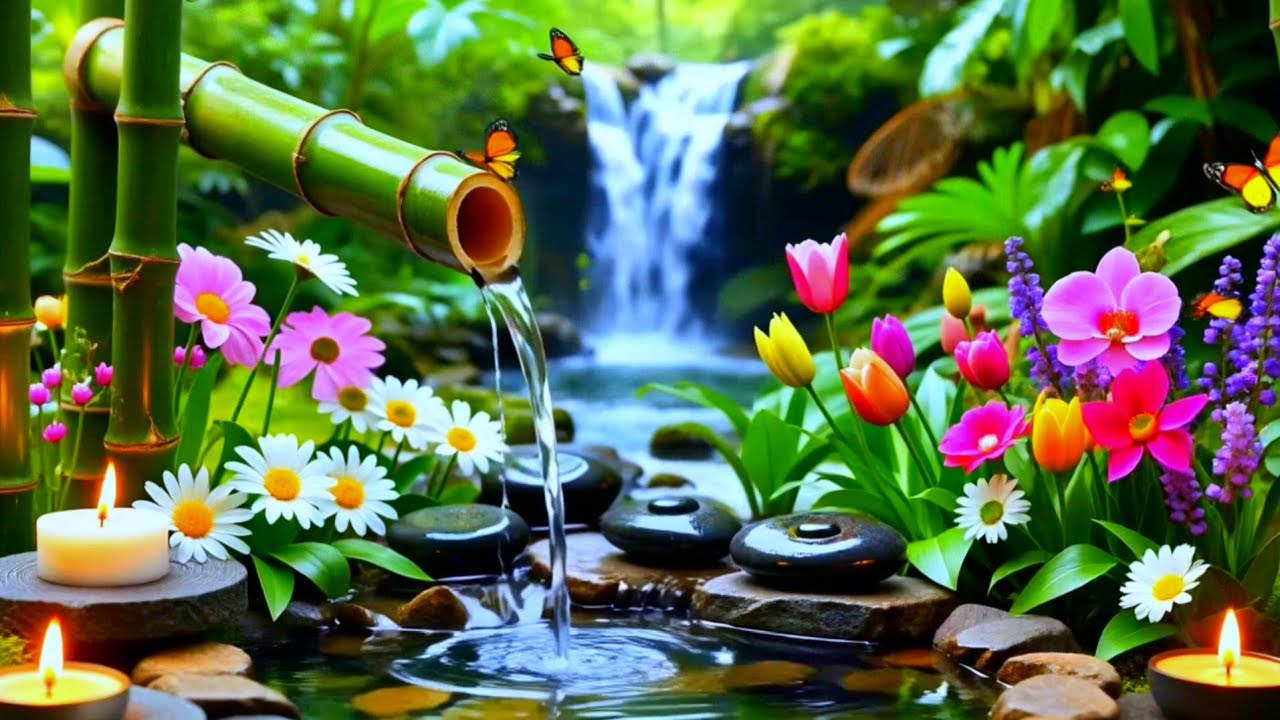 Relaxing Healing Piano 🌿 Water Sounds for Insomnia, Stress Relief & Deep Restful Sleep