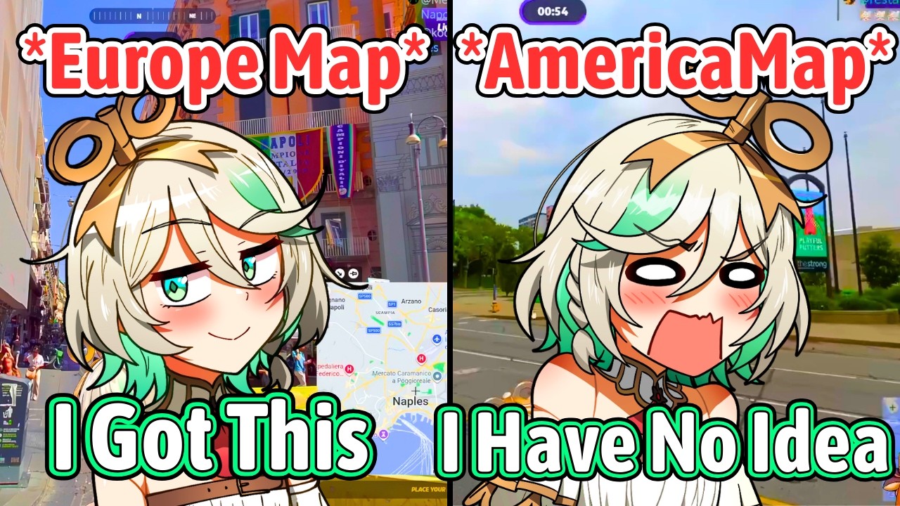 Cecilia Reaction When She Got Europe Map And America Map【Hololive EN】