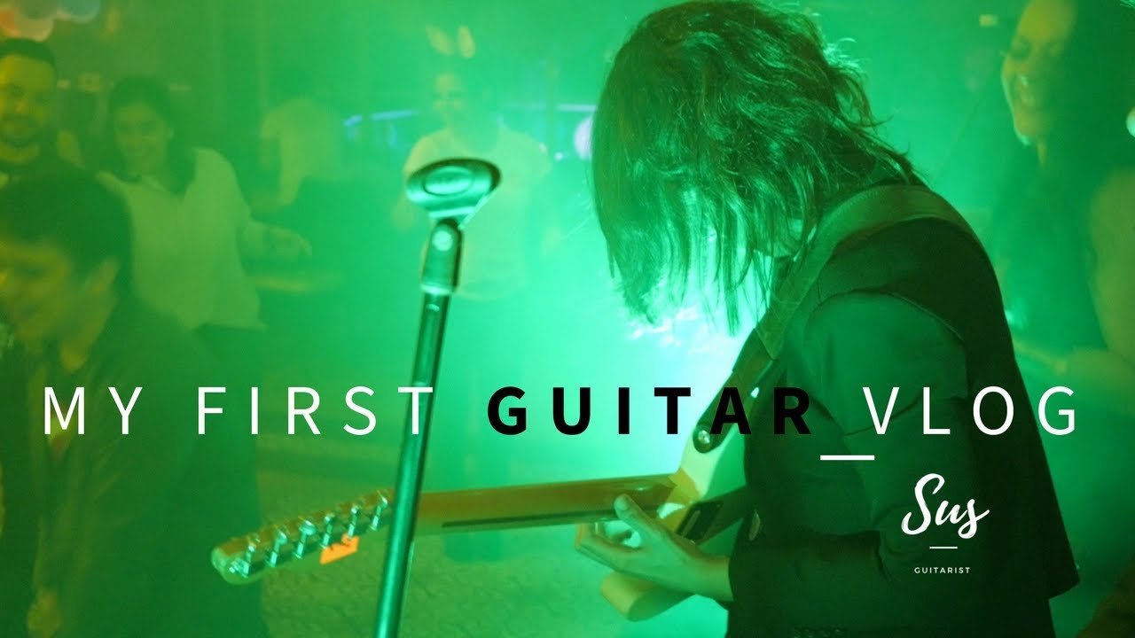 My first guitar gig vlog by Sus. Guitar journey series.
