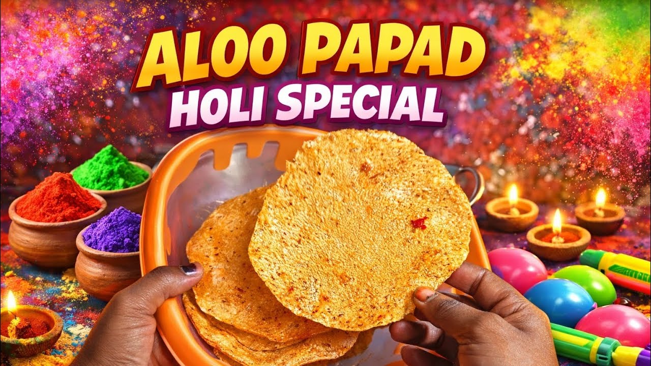 Desi Style Aloo Papad Recipe | 100% Crispy Papad Banane Ka Secret