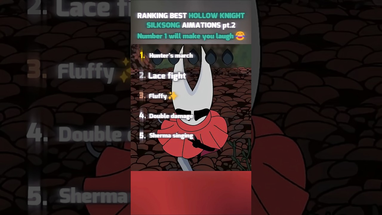 RANKING BEST HOLLOW KNIGHT SILKSONG ANIMATIONS pt.2 #hollowknight #silksong #shorts #fyp #funny