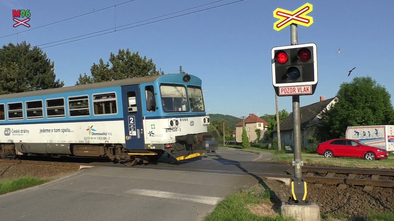 Železniční přejezd Postřelmov #3 - 4.6.2021 / Czech railroad crossing