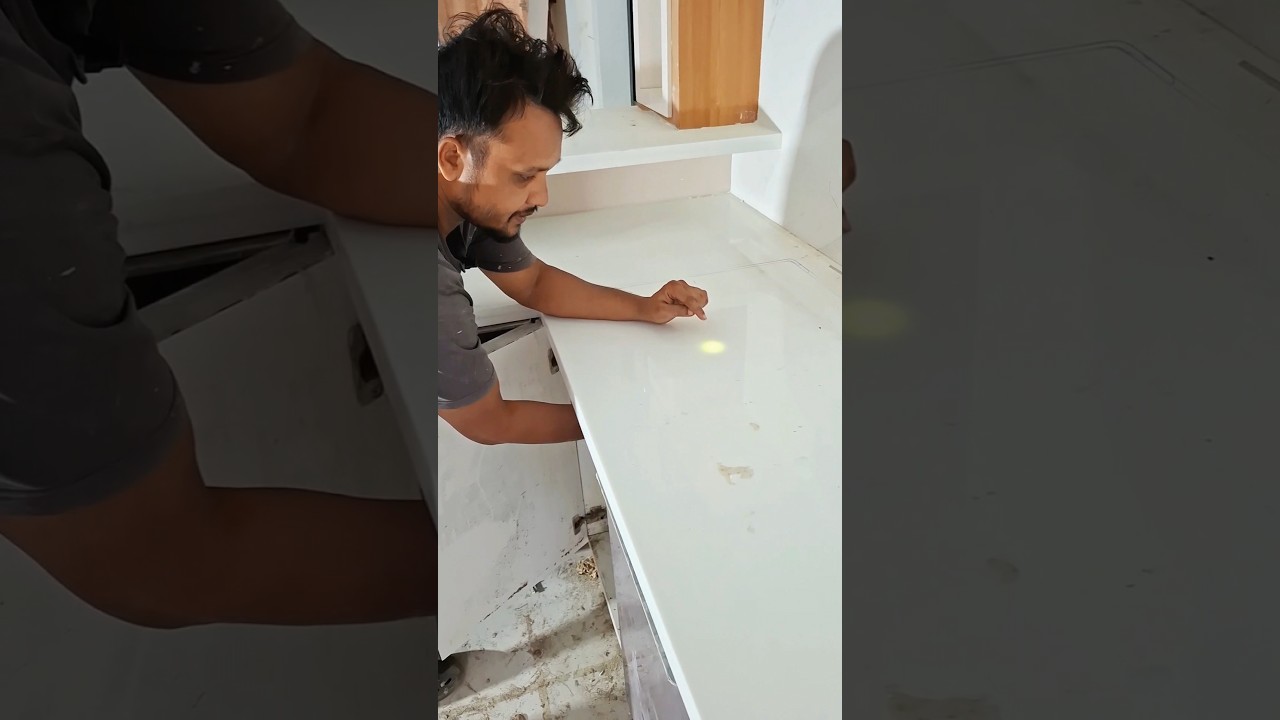 Nano White G7 Stone Countertop Design | Modern Kitchen Look Banaye