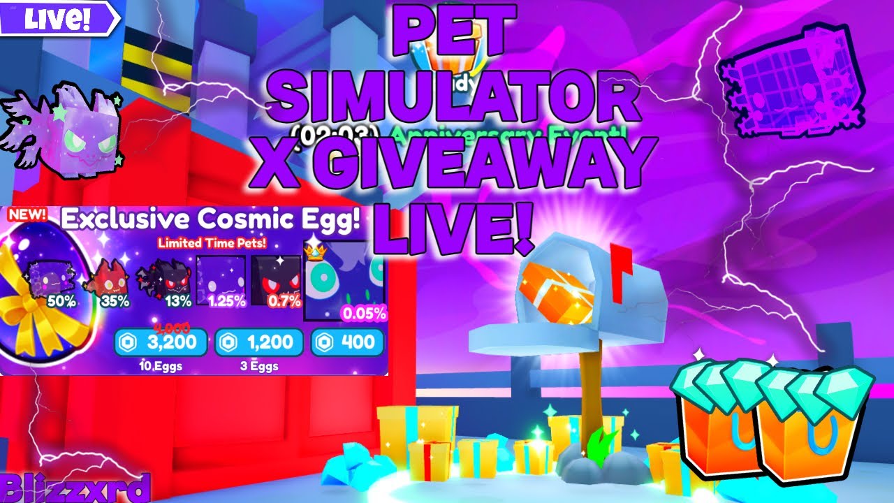 🔴 LIVE Roblox Pet Simulator X 💎GEMS/EXCLUSIVES/EVENTSMAILBOX GIVEAWAY! #roblox #pepetsimulatorx