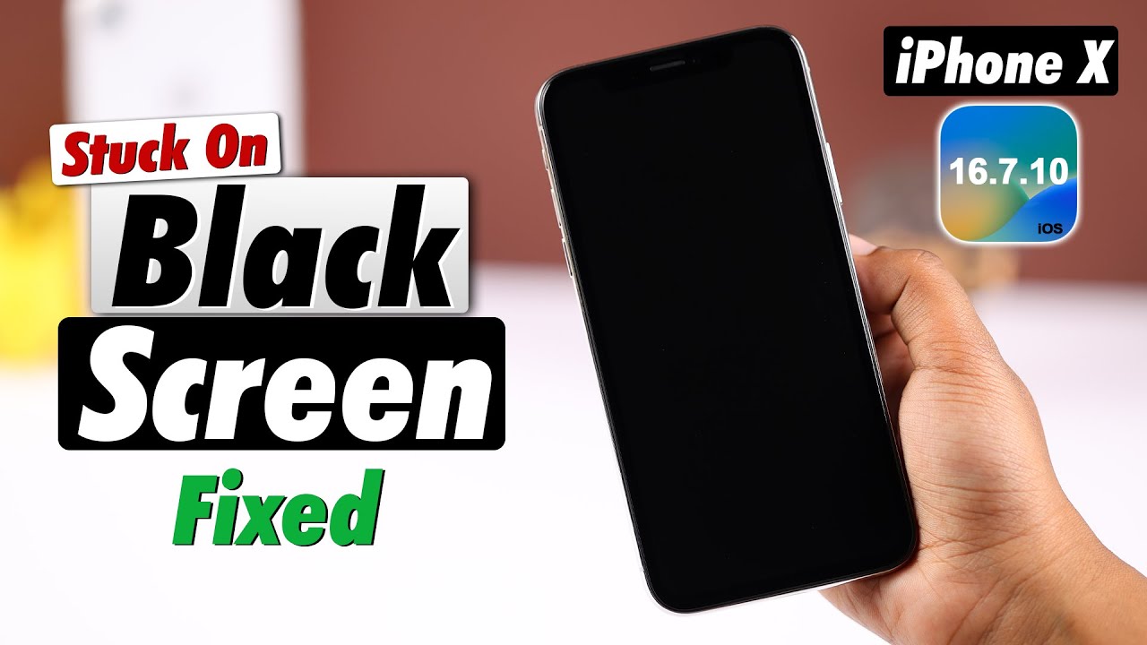iPhone X: How To Fix Black Screen! [Still ON]