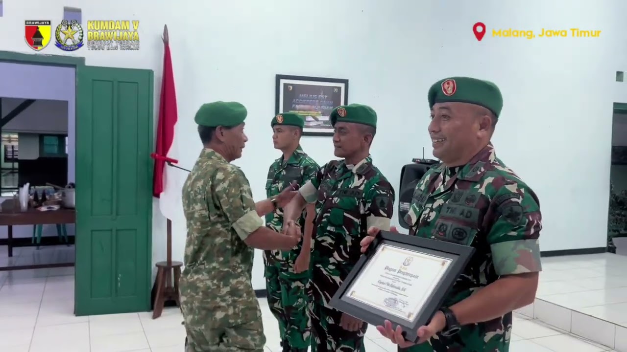 Acara Laporan Korps Personel Kumdam Brawijaya