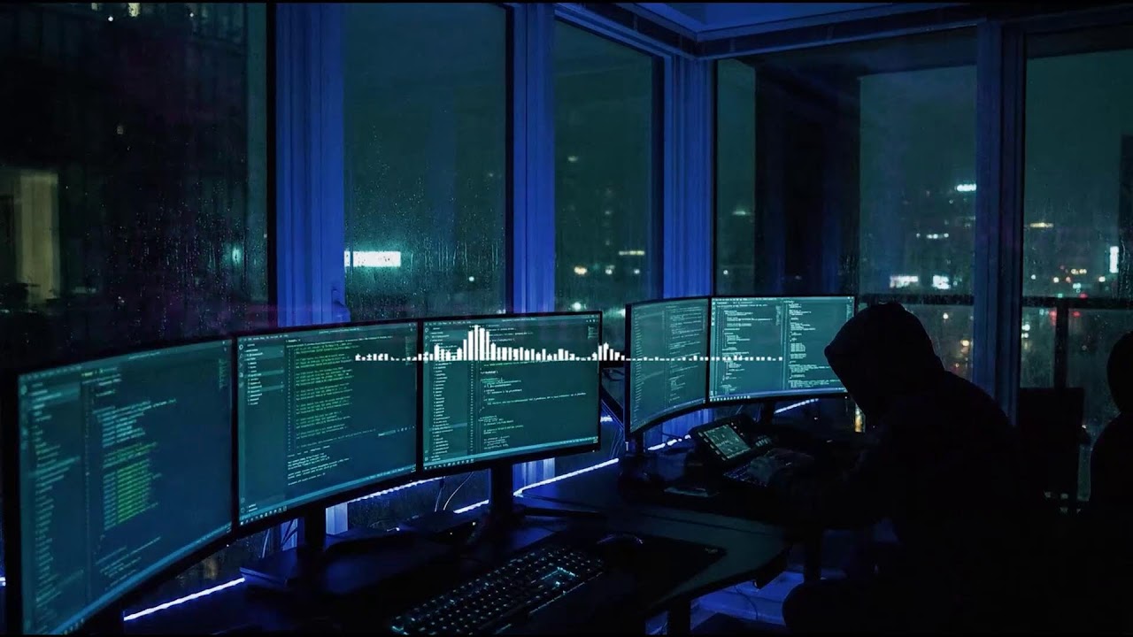 Dark Lo-Fi Night Radio Live | Calm Music for Coding