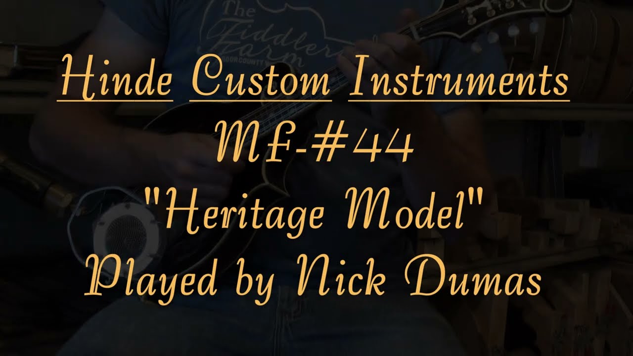 Hinde Custom Instruments Mandolin - MF 44!