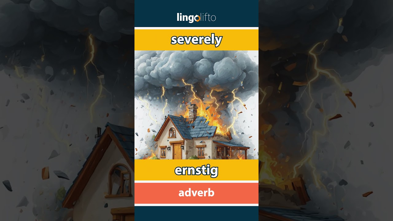 🇬🇧🇳🇱 severely - ernstig : learn English : laten we Engels leren : vocabulary builder