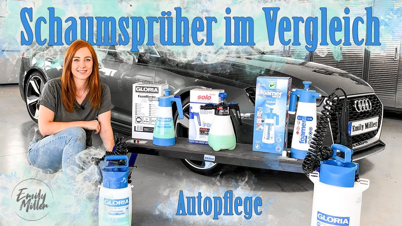 Autopflege | Snowfoam Vorwäsche: Schaumsprüher im Vergleich - Kwazar Venus, Solo Clean Line, Gloria
