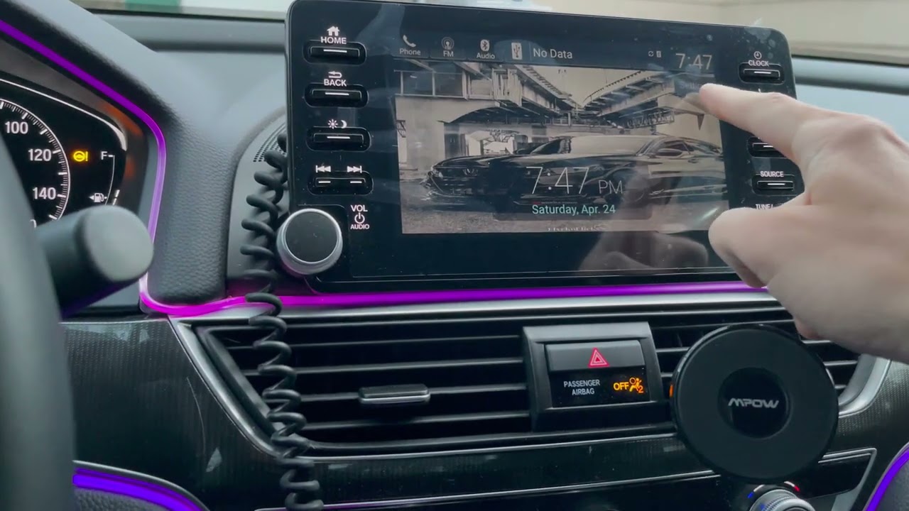 Установка обоев Honda Accord 2018-2021 годов выпуска