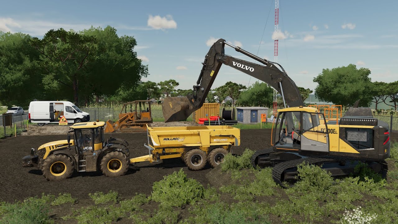 VOLVO EC300EL Terrassement Travaux publics | Farming Simulator 22