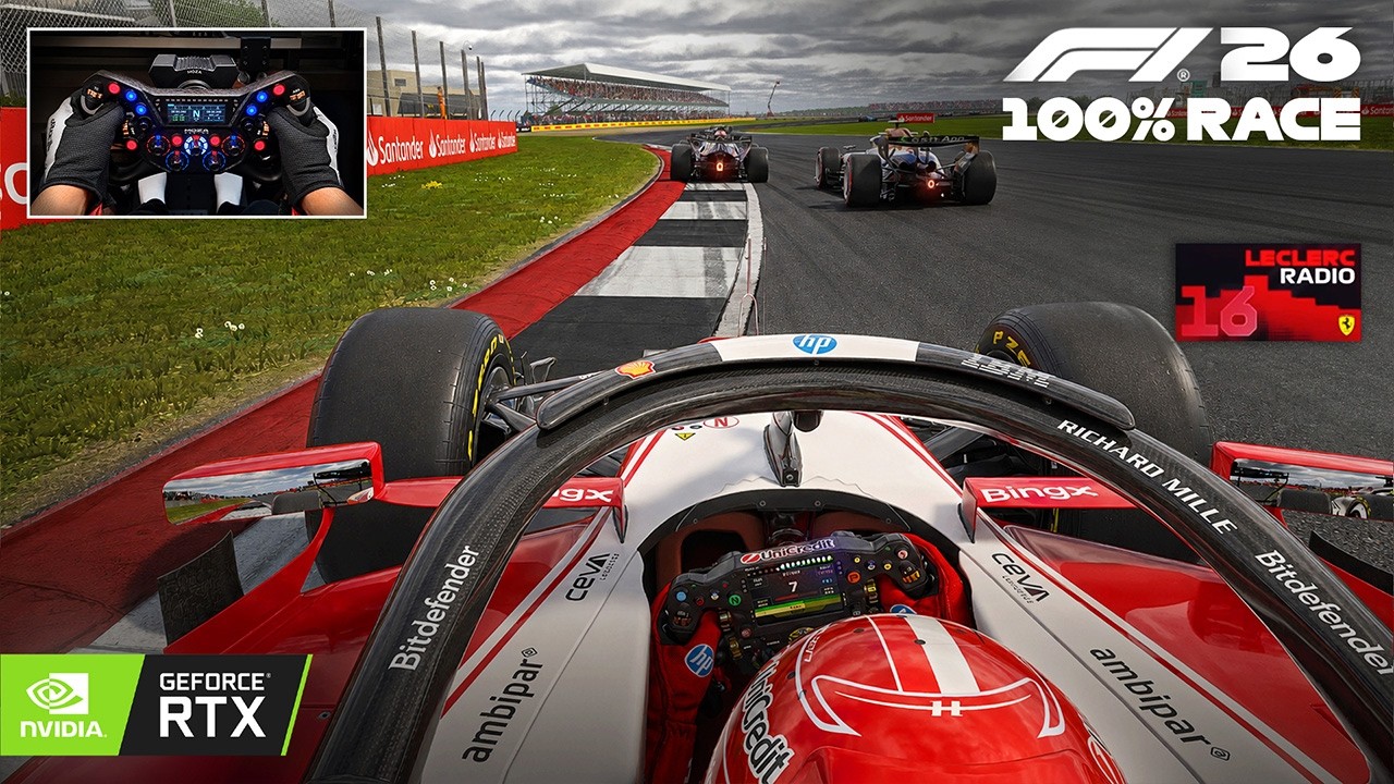 Charles Leclerc's Ferrari SF26 - F1 26 Ultra Realistic Gameplay | 2026 British GP 100% Race 4K