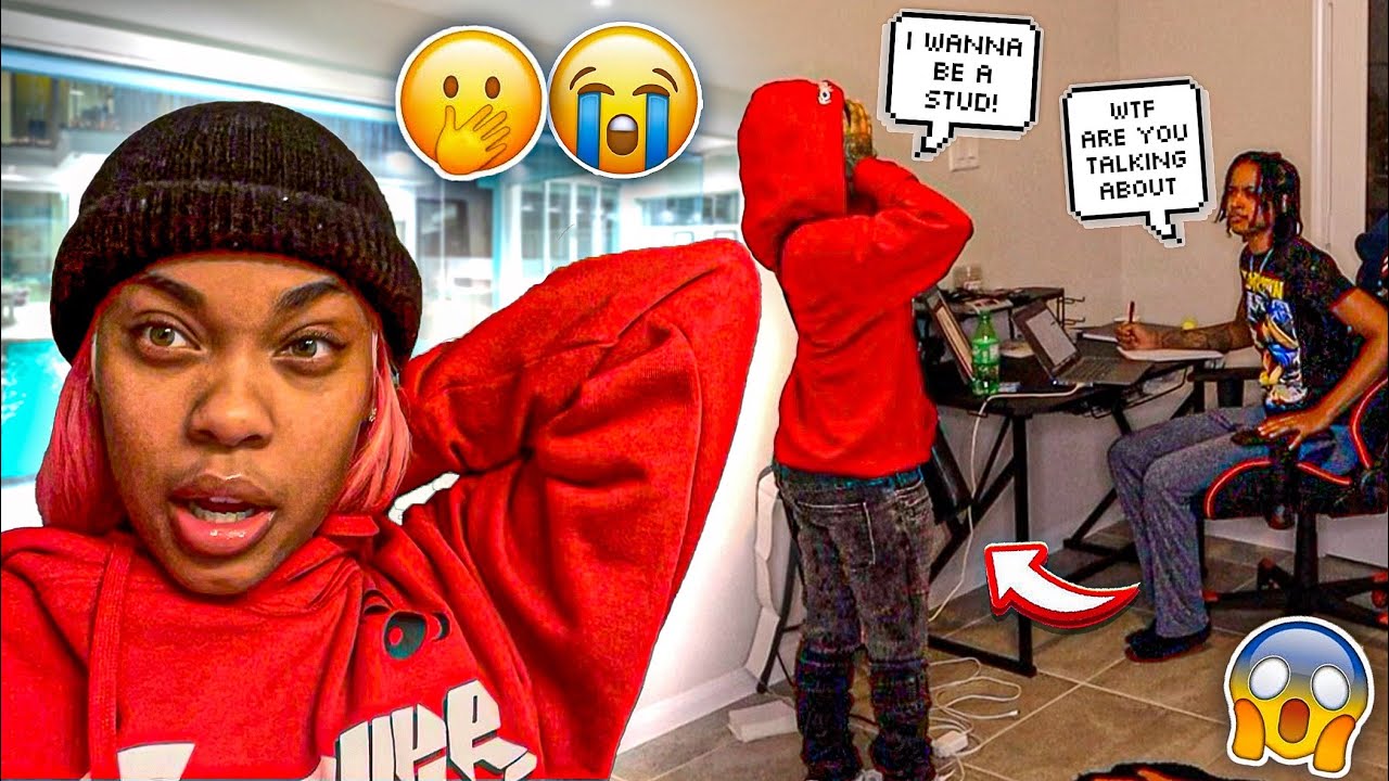 TELLING BAE I WANNA BE A STUD TO GET HER REACTION 😳... ** SHE GETS MAD **