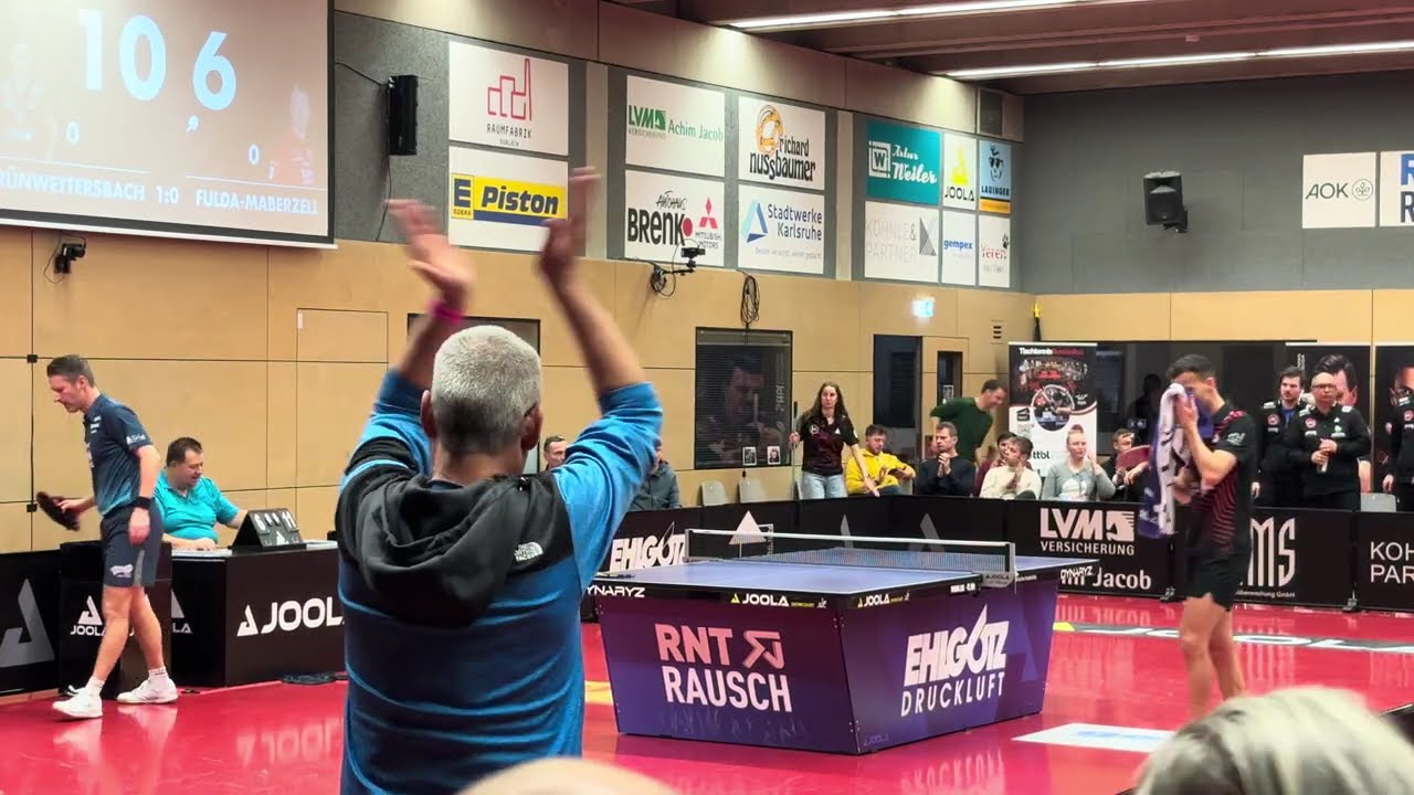 Relegation battle German league ASC Grünwettersbach vs TTC Fulda-Maberzell  Apolonia vs Ruven Filus