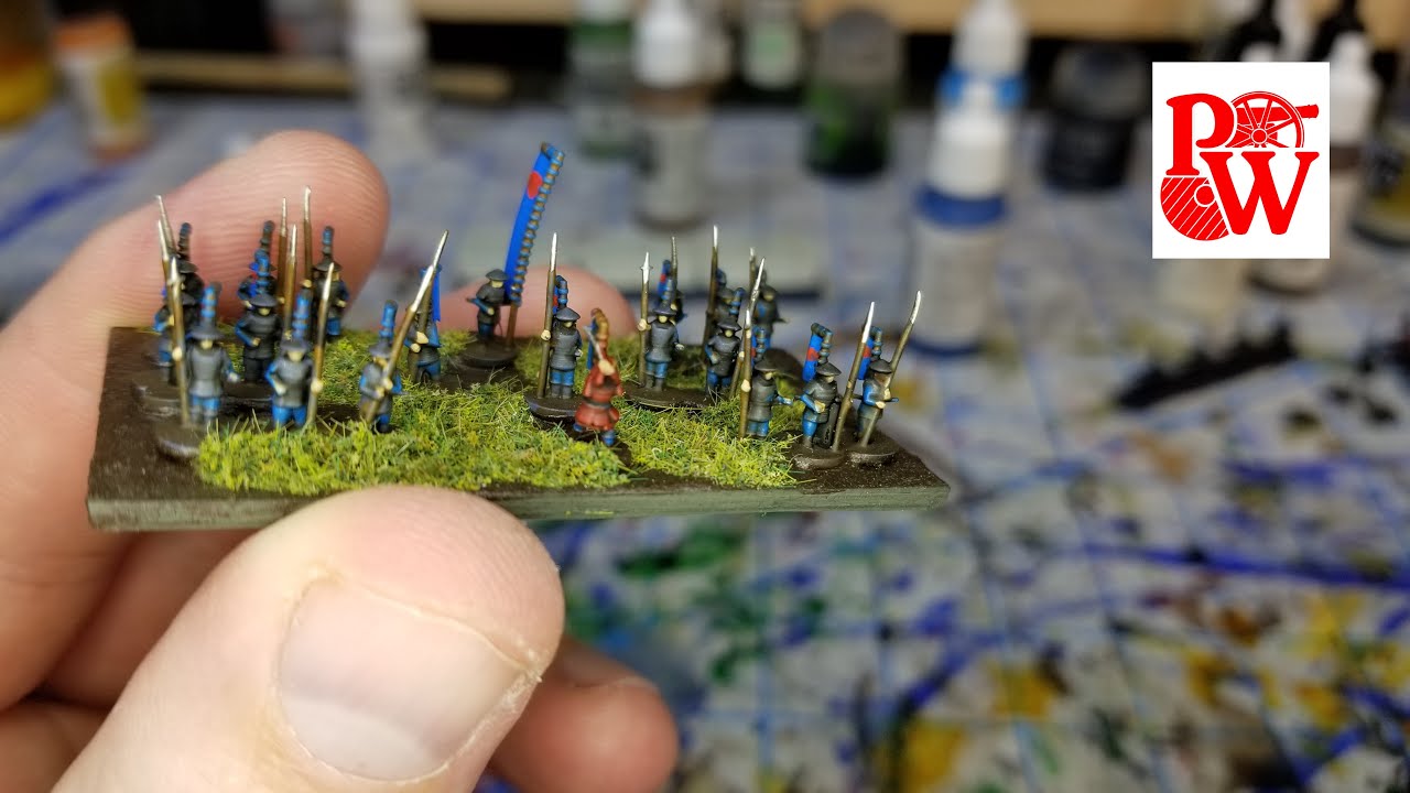 Painting 6mm 3D printed Ashigaru Yari for my Samurai Army