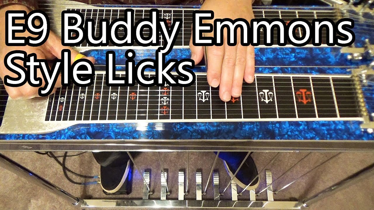E9 Buddy Emmons Style Licks | Pedal Steel Guitar Lesson