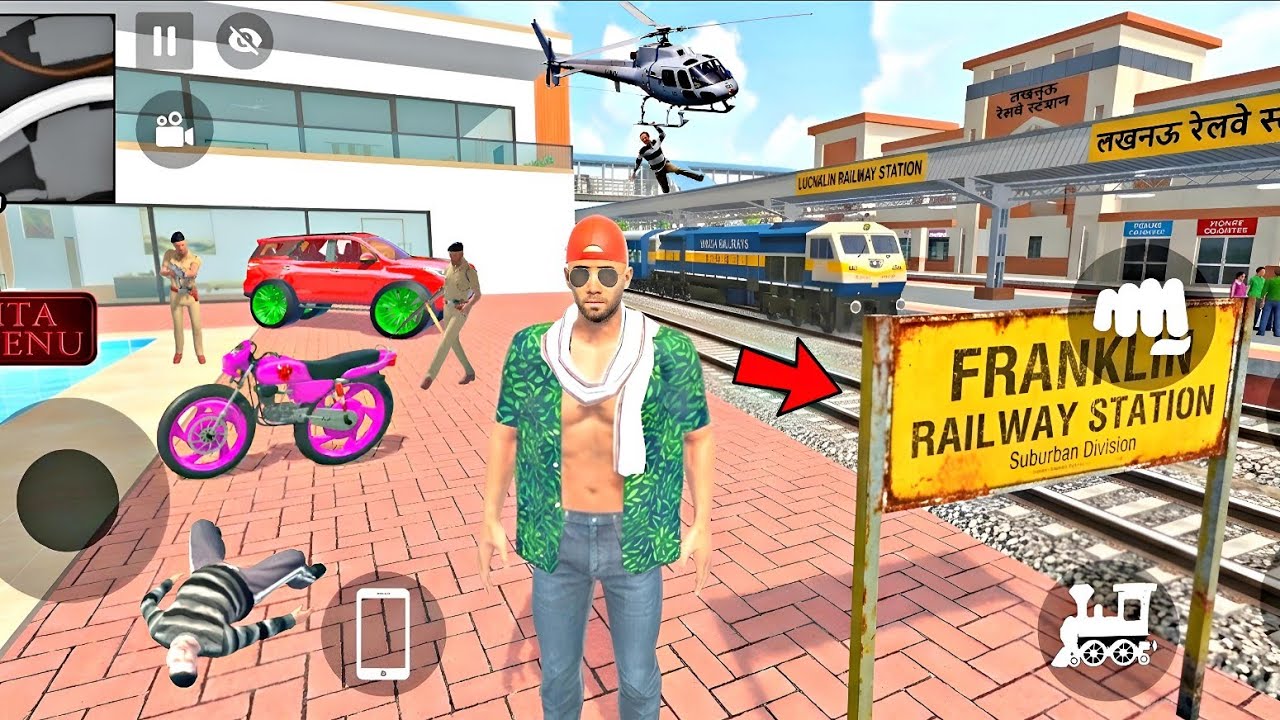 🔥 Franklin Ne Banaya Apna New Railway Station 🤑 | Indian Theft Auto Simulator Game 