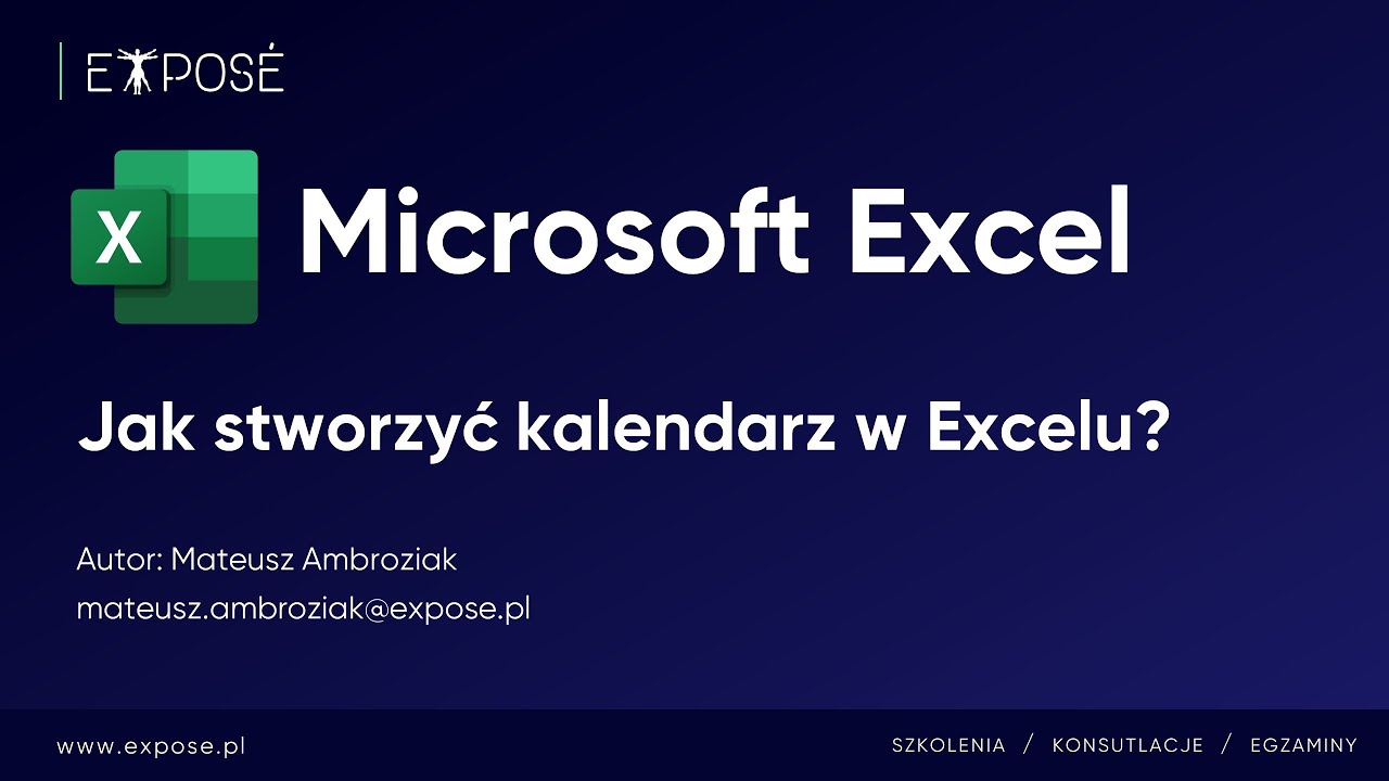 [Excel] Jak stworzyć kalendarz w Excelu