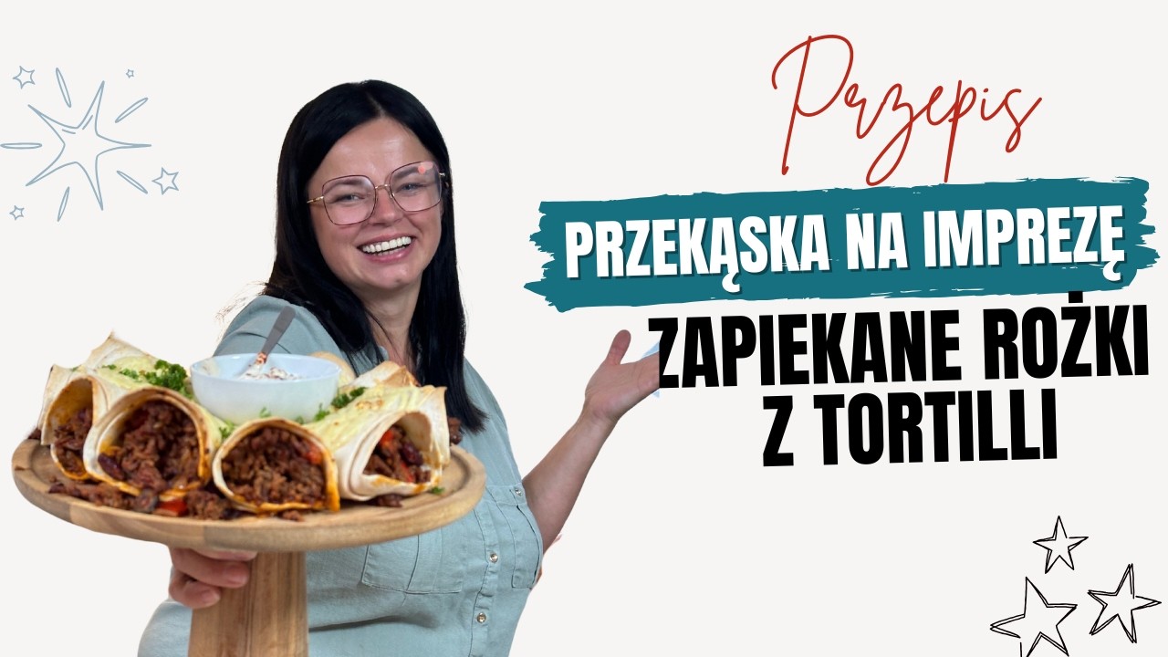 Zapiekane rożki z tortilli. Przekąski na imprezę