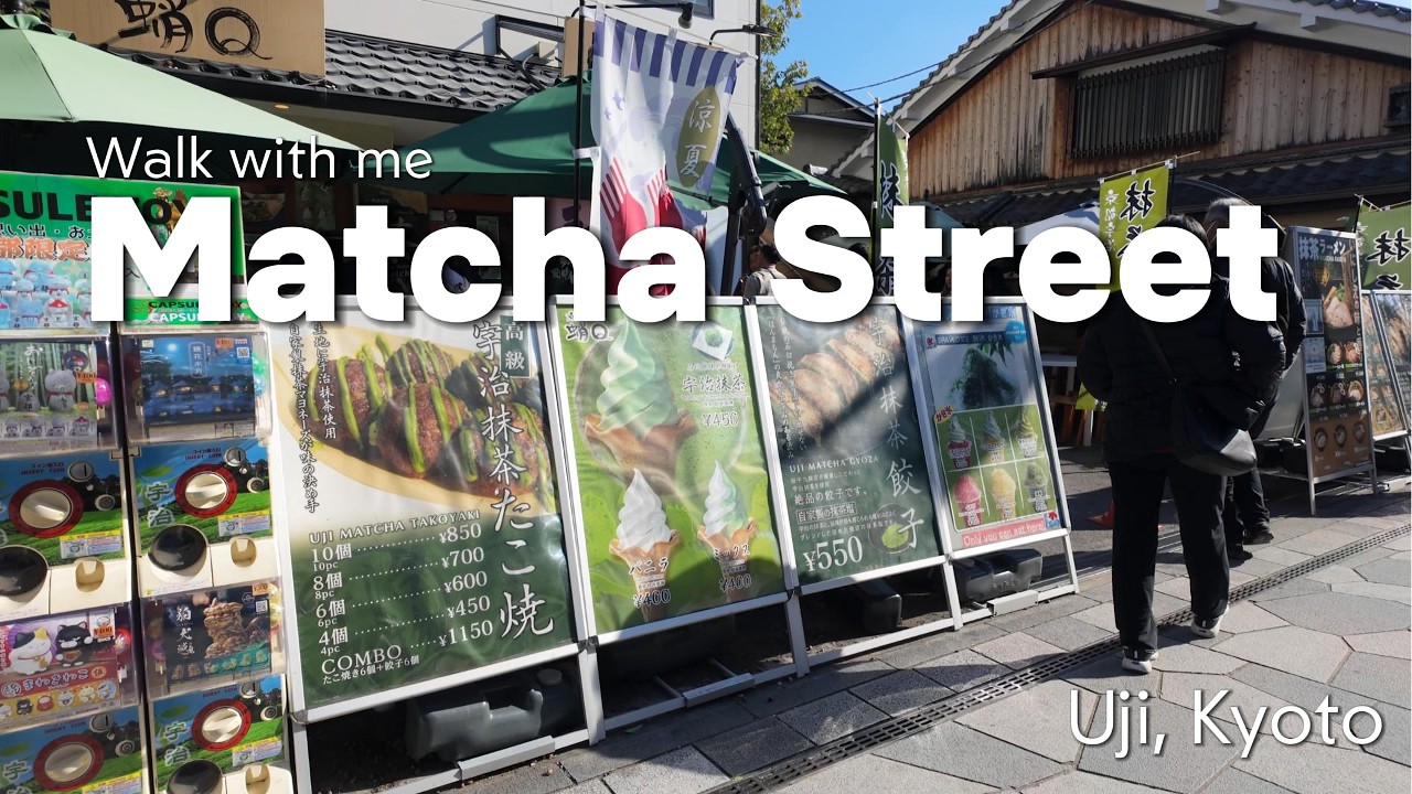 Matcha Street Uji Kyoto Walking Tour | Green Tea Shops & Traditional Japanese Sweets