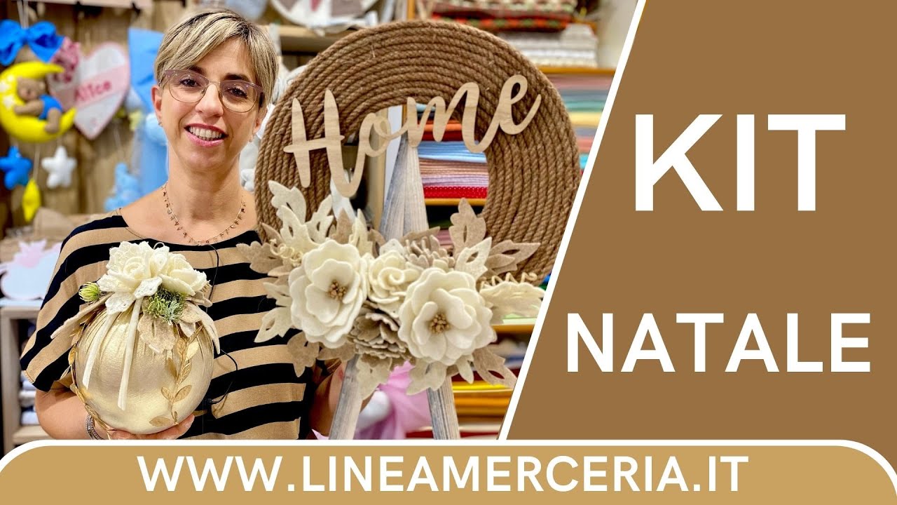 Kit natalizi creativi Linea Merceria Creativa vendita shop online christams handmade