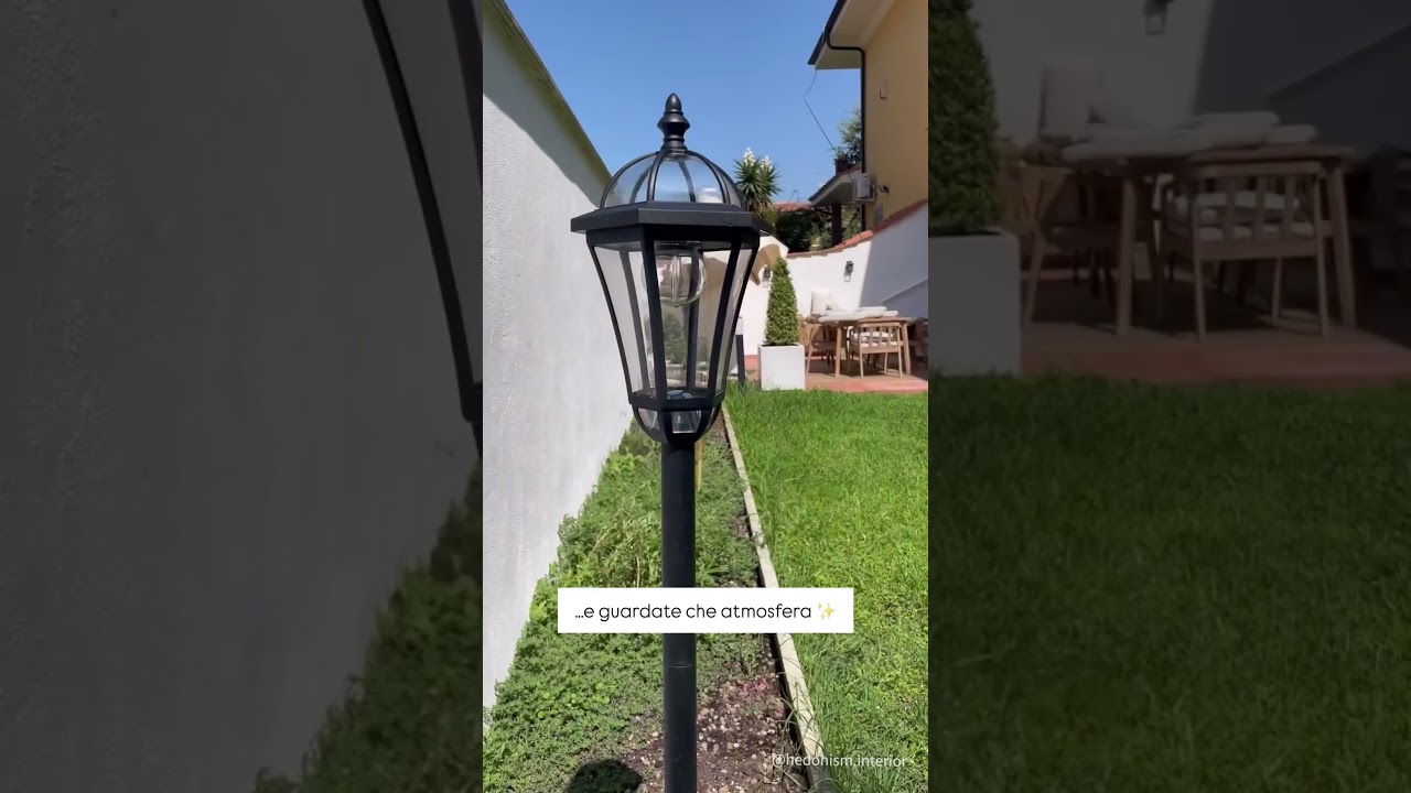 Risparmia energia con lampioni solari da giardino | Aosom Italia