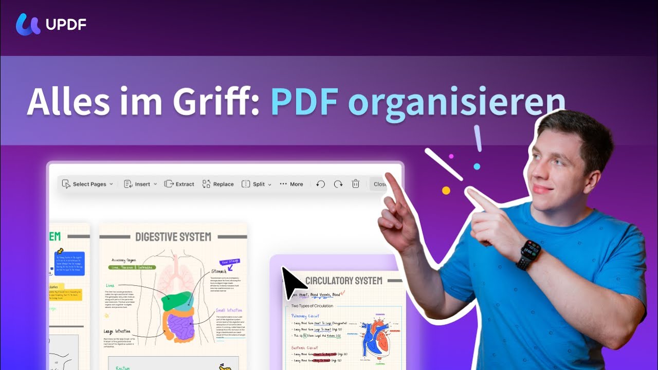 PDFs einfach organisieren: Einfügen, Ersetzen, Extrahieren, Neu anordnen & mehr