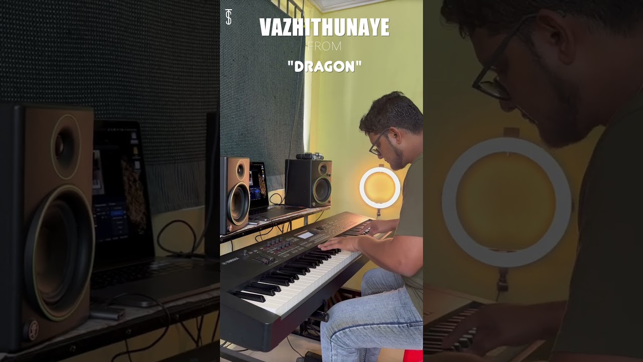 Vazhithunaye - Piano cover by Tajmeel Sherif | Dragon Movie Song |  Leon James | Sid Sriram