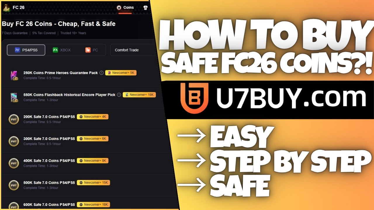 Как безопасно купить монеты FC 26 с помощью U7BUY!
