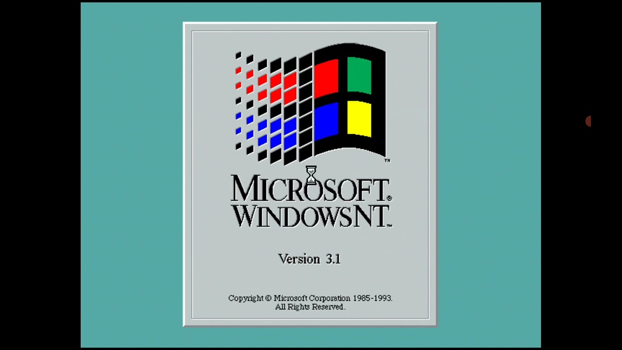 Windows 4.0/NT 3.1 Startup