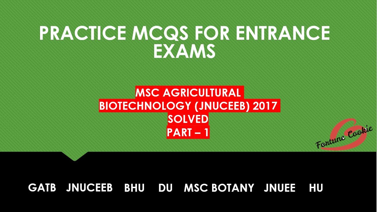 GATB concepts & PYQs on Agricultural Biotechnology (solved and explained)