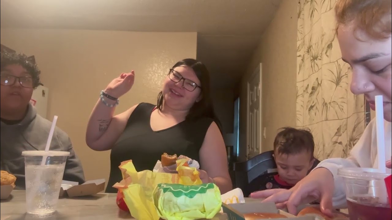 McDonald’s Mukbang first video….😳￼