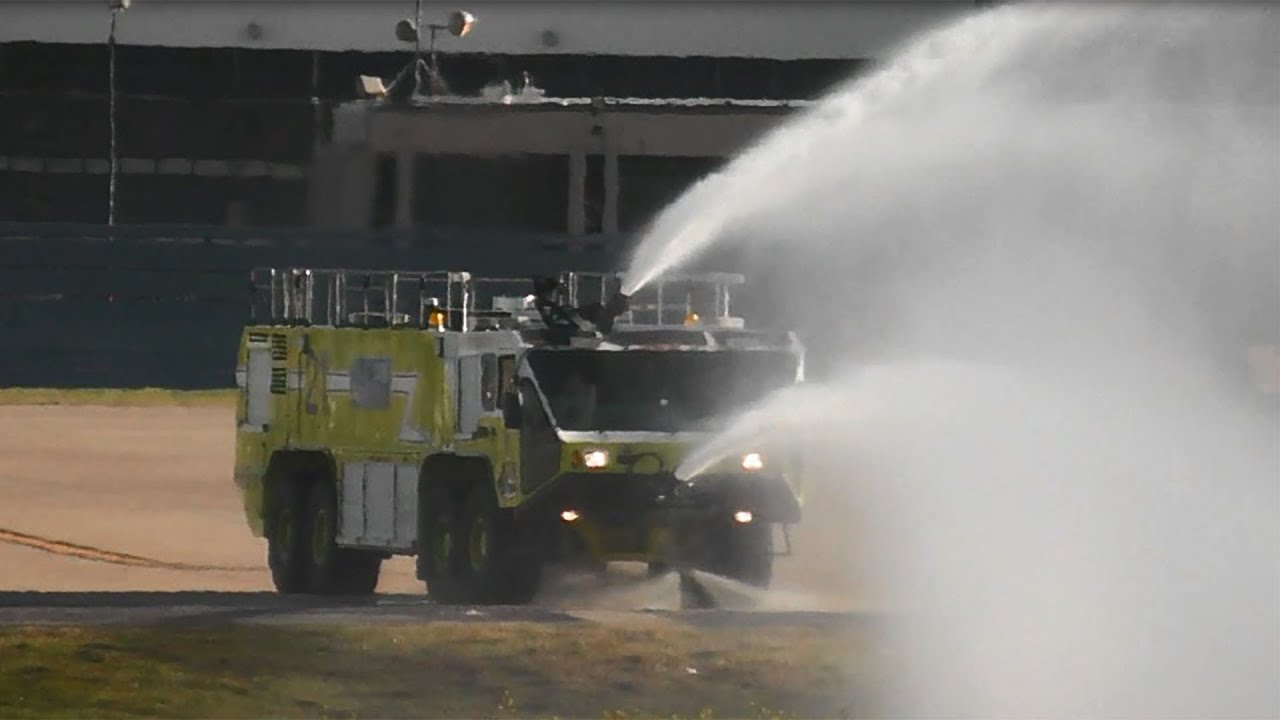 DFW Airport Fire truck in action.