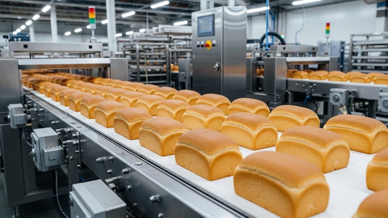 How Millions of Bread Are Made Every Day in a Huge Automated Factory 🍞🏭