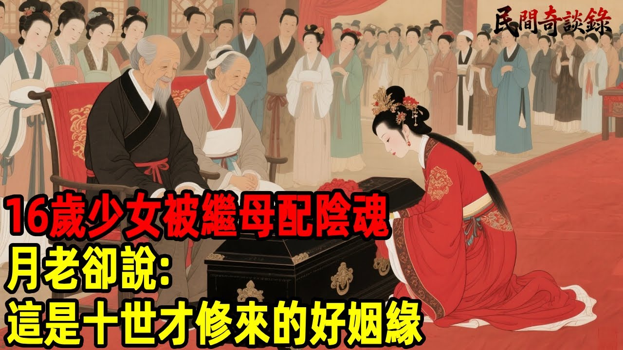 16歲少女被繼母配陰魂，月老卻說：這是十世才修來的好姻緣...【民間奇談錄】#民間故事 #台灣傳說 #懸疑故事 #銀髮頻道 #懷舊故事 #助眠故事
