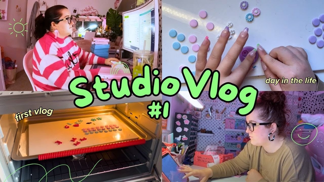 STUDIO VLOG! 16 Hour DITL As A Small Business Owner!