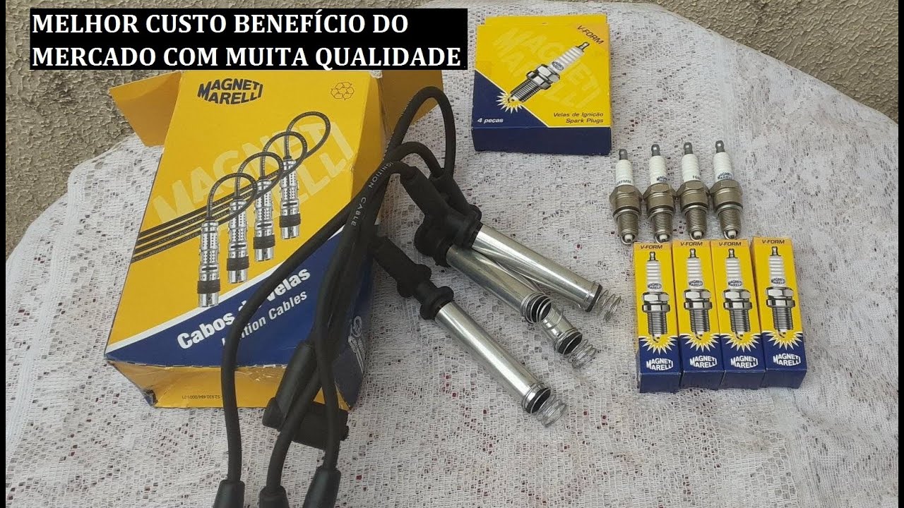 Cabos e velas de ignição Magneti Marelli, Custa barato e não perde nada para NGK