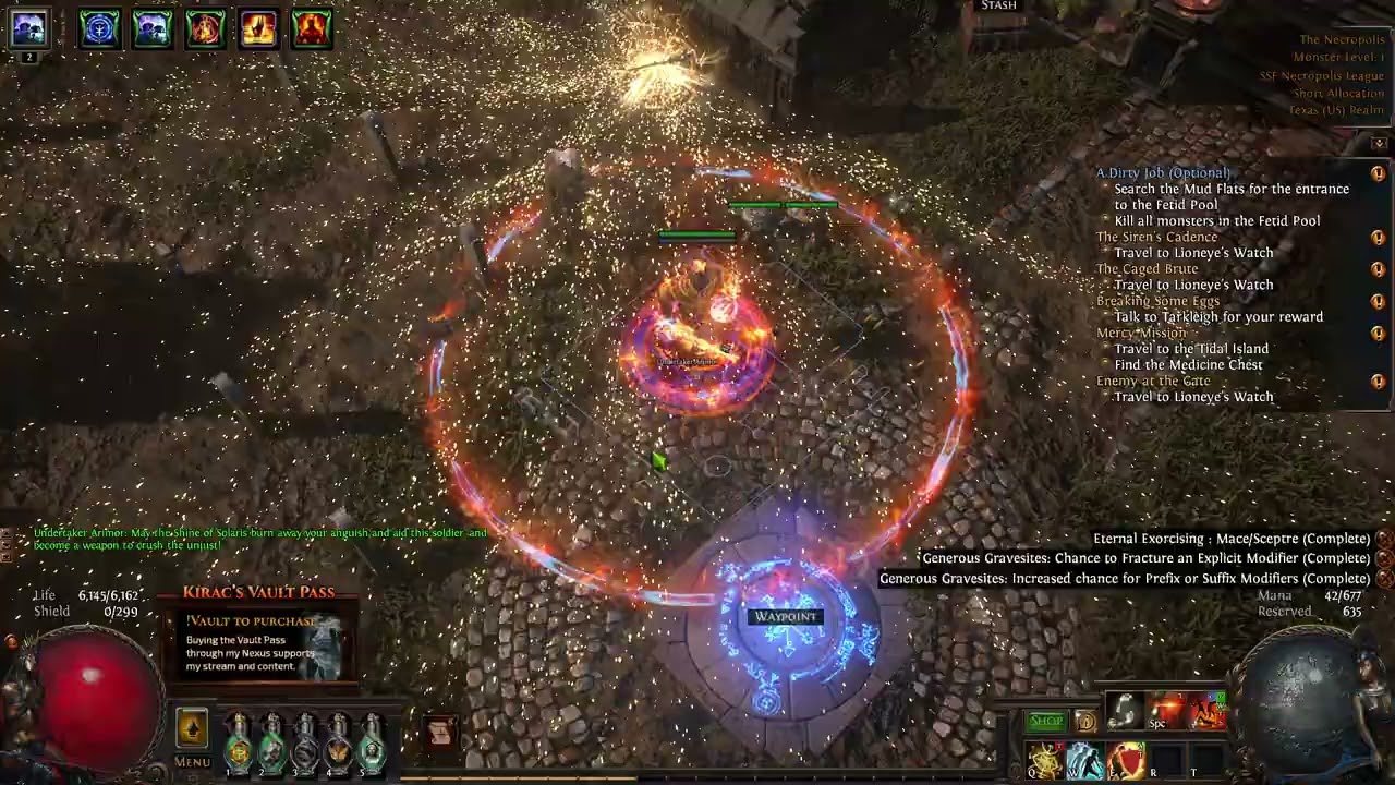 PoE Necropolis | Corpse Crafting my +2 Scepter