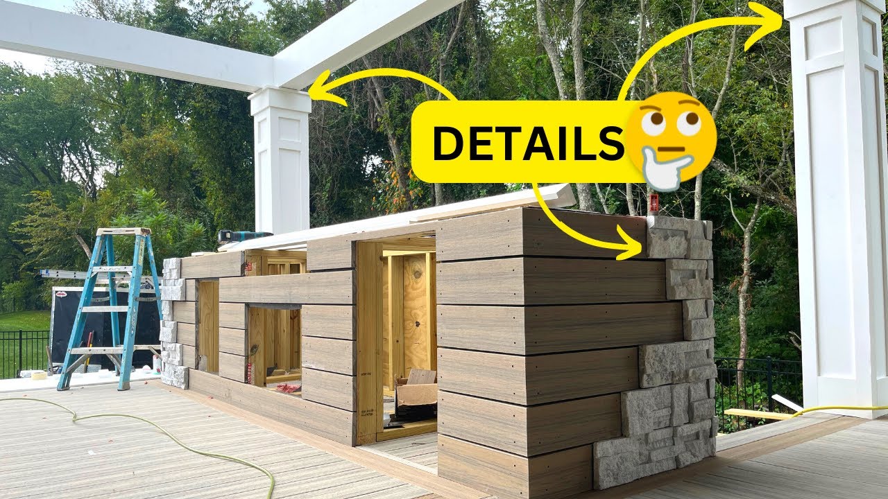 Deck Details - PVC Columns And Outdoor Kitchen!