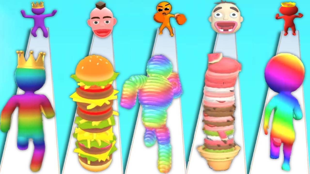 Giant Rush, Burger Rush, Rope Man Run, Ice Cream Run, Size Up - Satisfying Gameplay 2023
