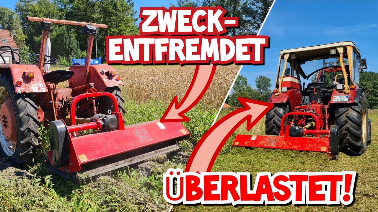 IHC 633 macht dicke BACKEN! | LEISTUNGSGRENZE  ERREICHT! | McCormick D430 mit 175er Mulcher