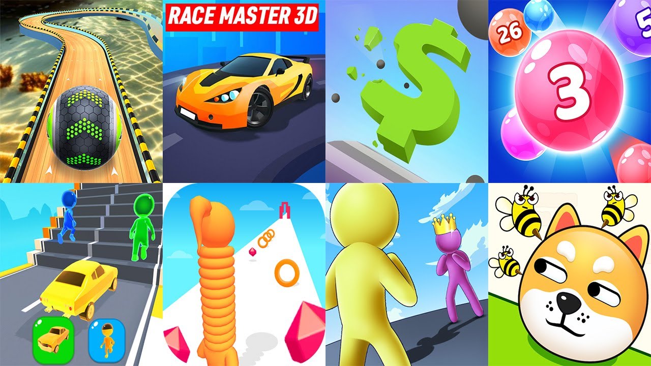 Going Balls, Race Master 3D, Digi Shooter, Marble Run 3D... Satisfying Mobile Games 25082024