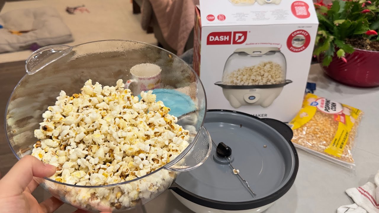 Testing Out Costco’s Dash Popcorn 🍿 Maker | loved it!!! 